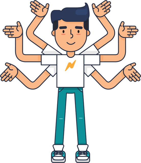 Lightning Autofill's core features: autofilling, automation, macros, text expansion, text clips, cloud sync