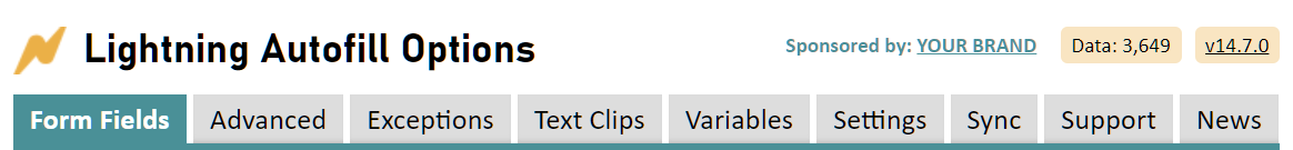 Sponsorship location